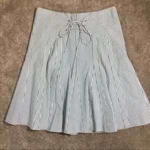 Anthropologie Viola Seersucker Skirt